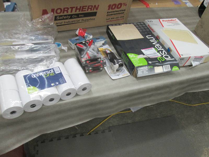 lot 218 image: 10 Rolls Thermal Paper, 2 Boxes Leg...
