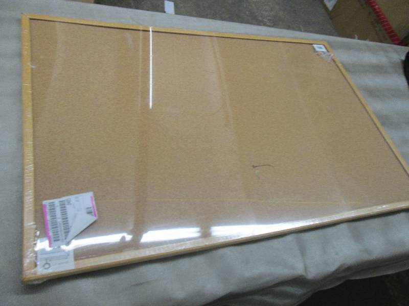 lot 244 image: 35x23 inches Corkboard -damaged...