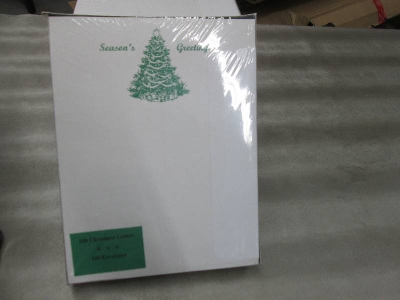 lot 282 image: 6 Pkgs of 100 Chistmas Greeting Pap...