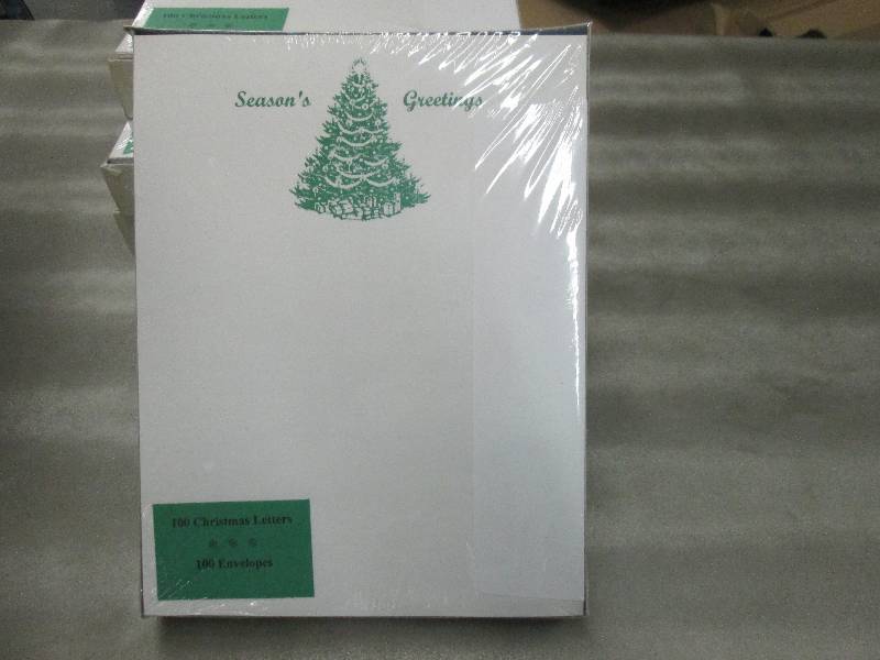 lot 283 image: 6 Pkgs of 100 Chistmas Greeting Pap...