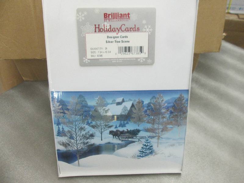 lot 287 image: 5 Pkg of 25 Designer Holiday Cards...