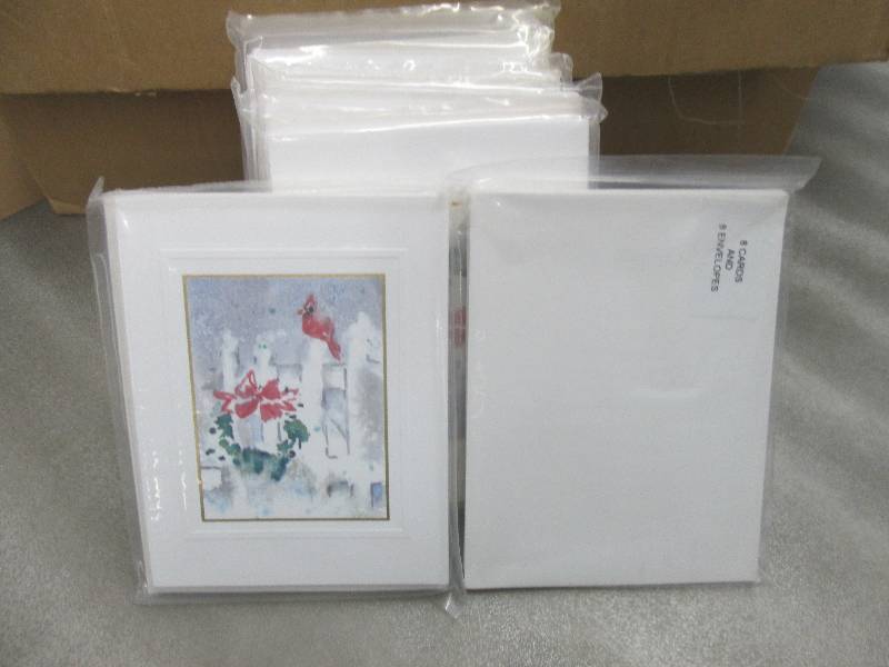 lot 299 image: Lot of 8 pkgs of 8  Holiday Note Ca...