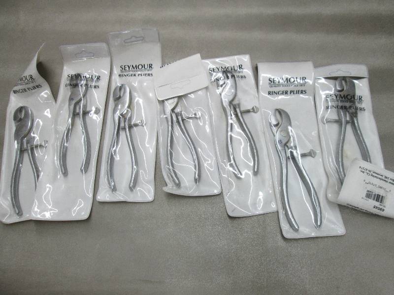 lot 322 image: Lot of 7 Seymour Ringer Pliers...