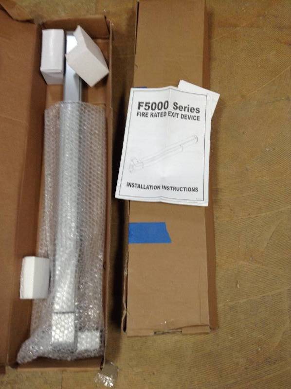 lot 31 image: Lot of 2 - F5000 Series 3 hours Fire rated exit device,Rim type,single leaf door exit device