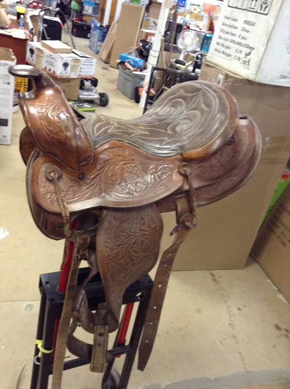 lot 53 image: Used Western Saddle Leather