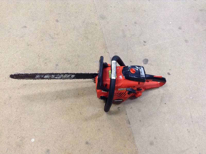 lot 55 image: ECHO 18 in. 40.2cc Gas Chainsaw Model#  CS-400-18  in like working conditions