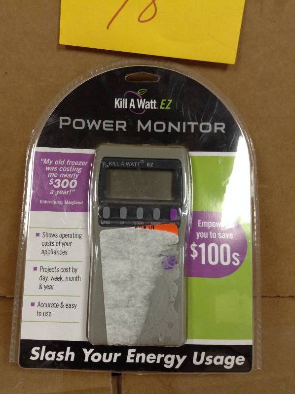 lot 78 image: P3 International Kill A Watt EZ Meter open box never used