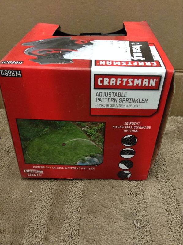 lot 105 image: Craftsman Adjustable Pattern Sprinkler