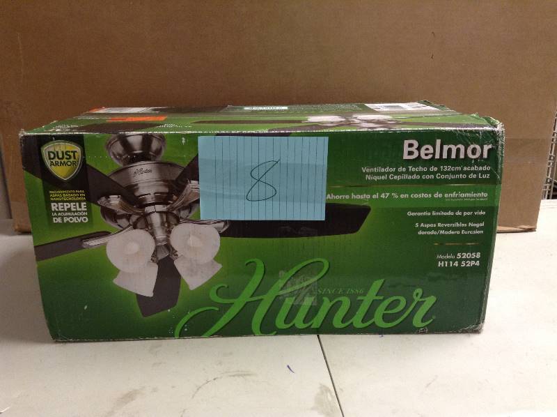 Hunter Belmor 52 in Ceiling Fan