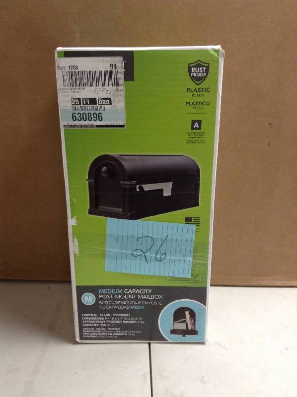 Medium Cappacity Post Mount Mailbox