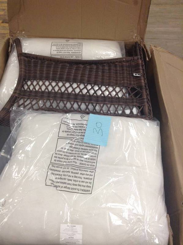 Park Meadows Loveseat Brown with Bare Cushion