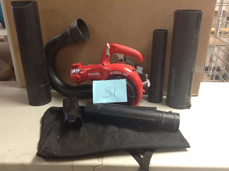 Homelite 2 Cycle Gas Blower Vac used in working condition
