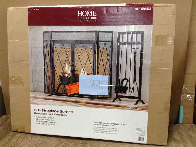 Home Decorators 50 in Fireplace Screen