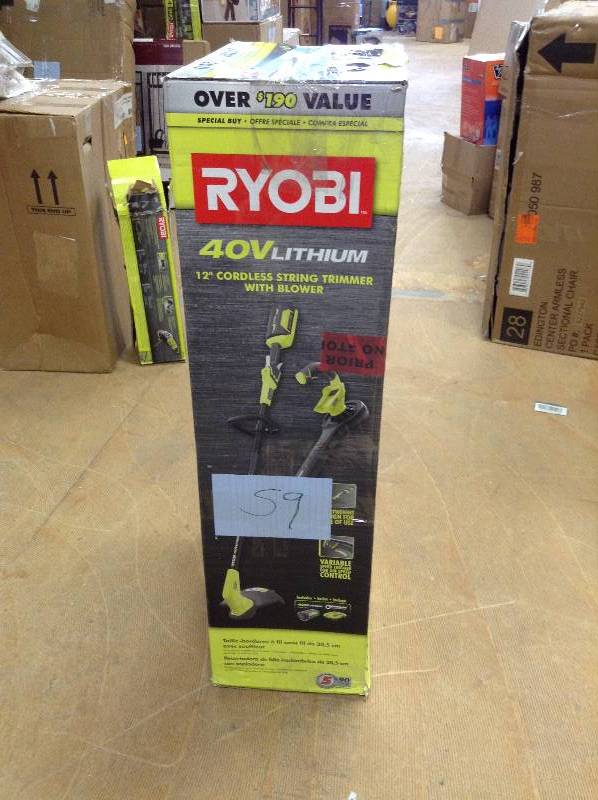 Ryobi 40V Lithium 12 Cordless String Trimmer with Blower