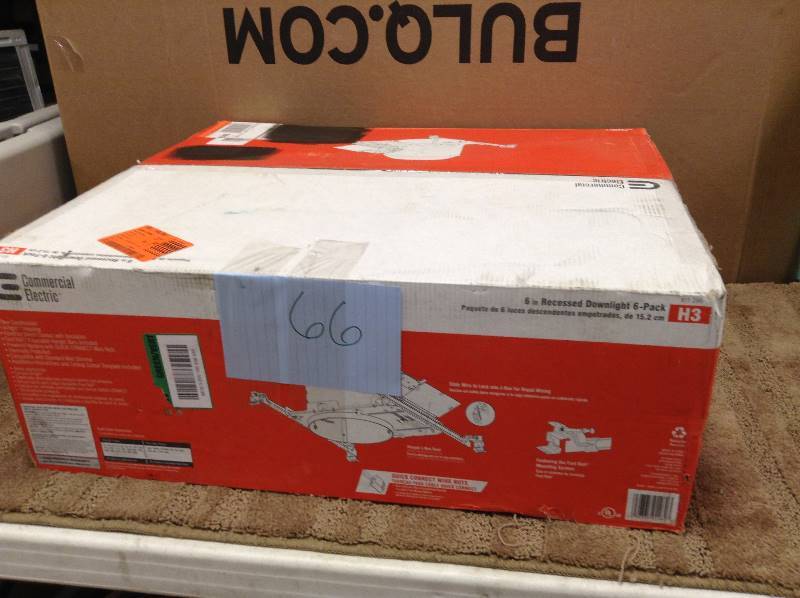 Commerciial electric 6 in recessed Downlight 6 Pack