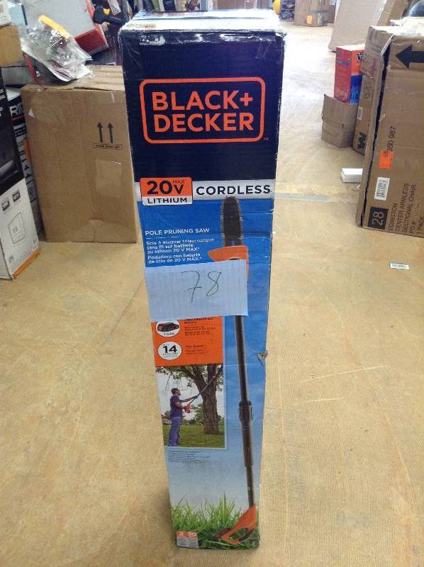 Black and Decker 20V Cordless Pole Pruning Saw