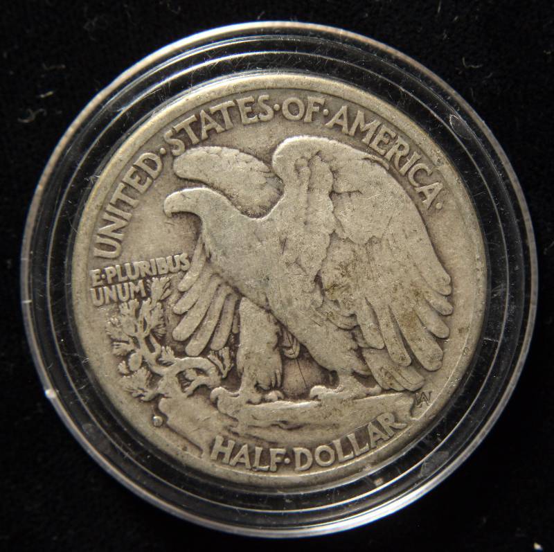 1941-D WALKING LIBERTY SILVER HALF DOLLAR IN AIRTITE HOLDER