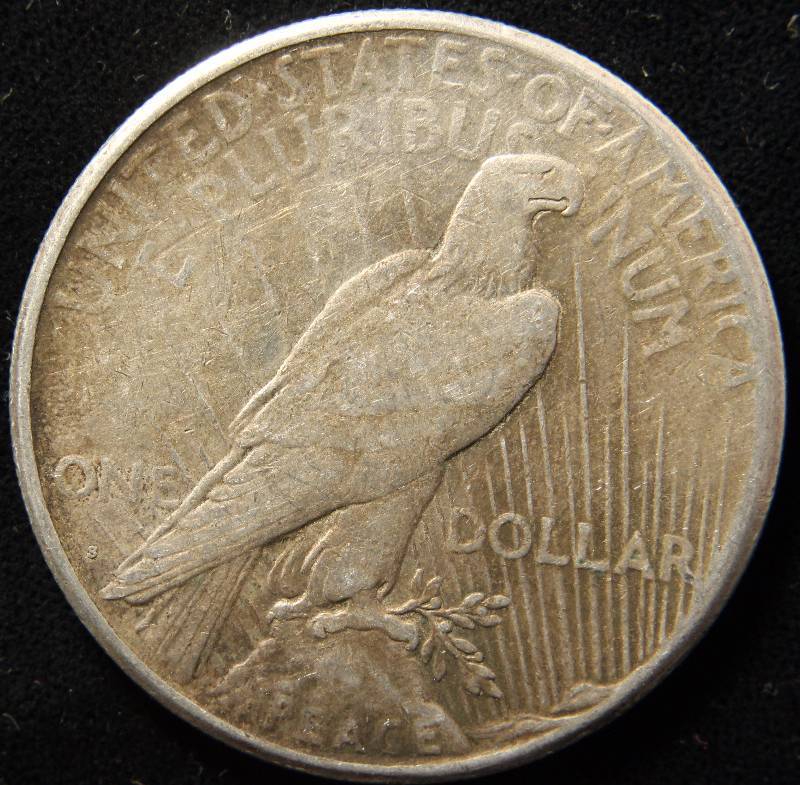 1923-S PEACE SILVER DOLLAR FINE