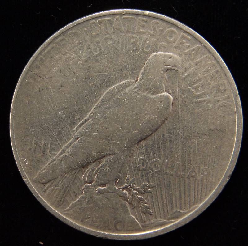 1922-D PEACE SILVER DOLLAR VG