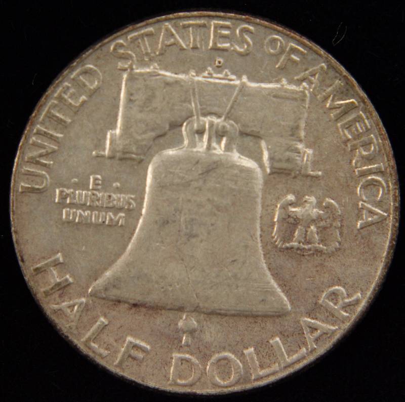 1963-D FRANKLIN SILVER HALF DOLLAR FINE