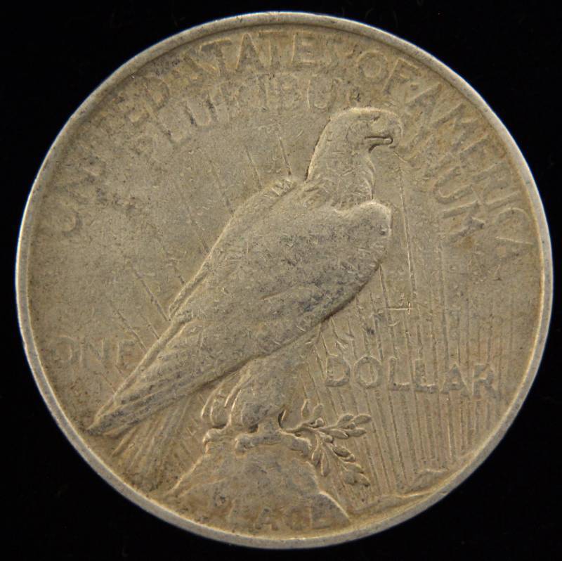 1922 PEACE SILVER DOLLAR VG