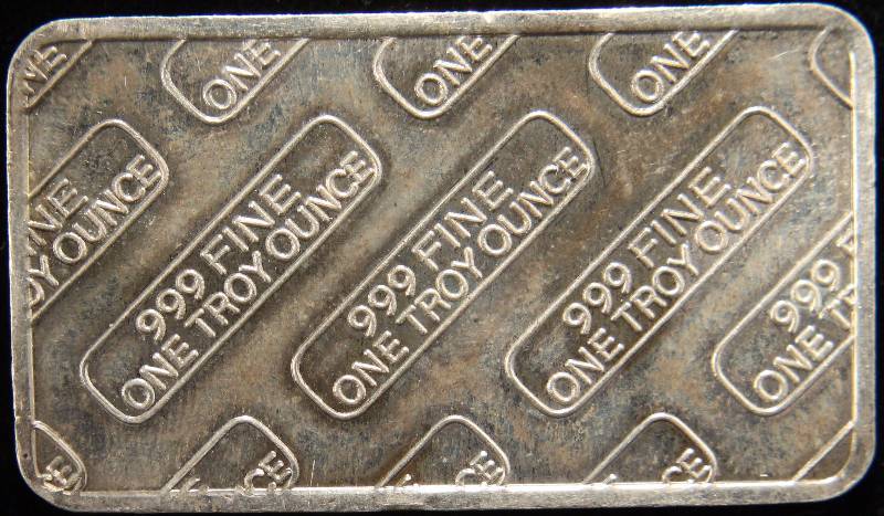 1 TROY OZ. .999 FINE SILVER BAR VINTAGE SILVER BULLET