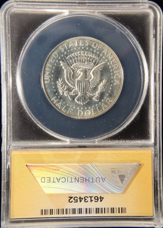 1970-S PROOF KENNEDY SILVER HALF PF67 ANACS