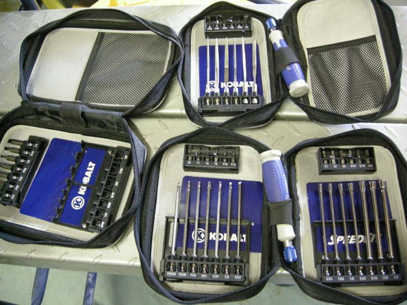 lot 16 image: 3 Kobalt Tool Tip Kits