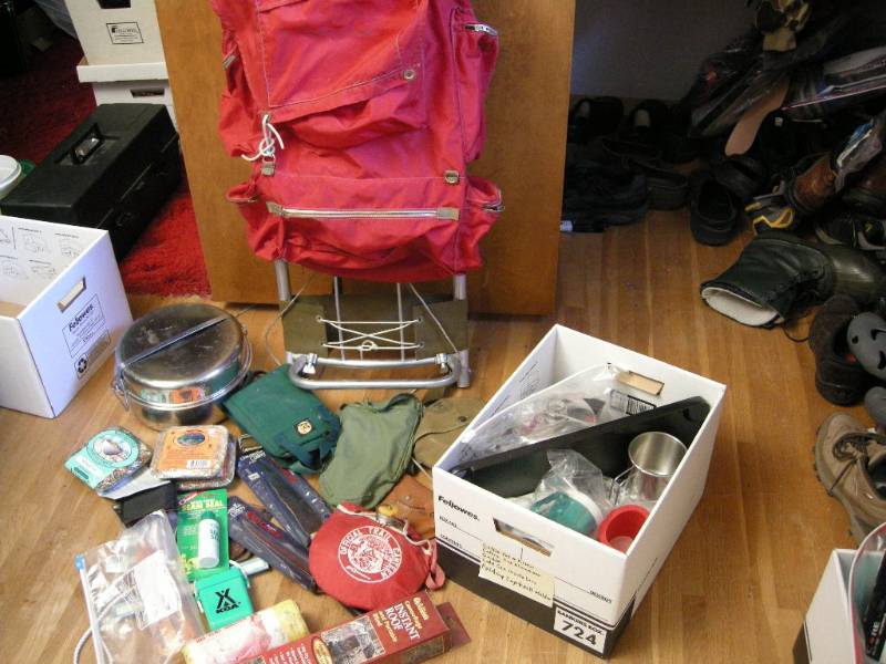 lot 85 image: Group Cub Scout and CampingBackpack Items