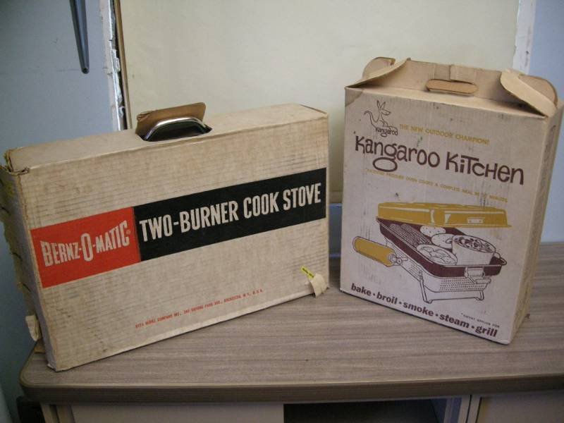 lot 102 image: 2 Propane Cook Stoves, Stand