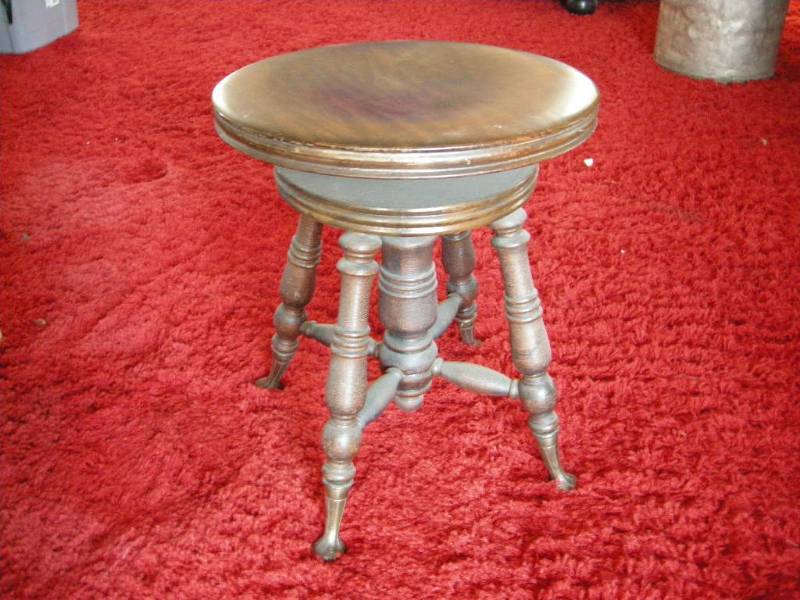 lot 141 image: Antique Piano Stool