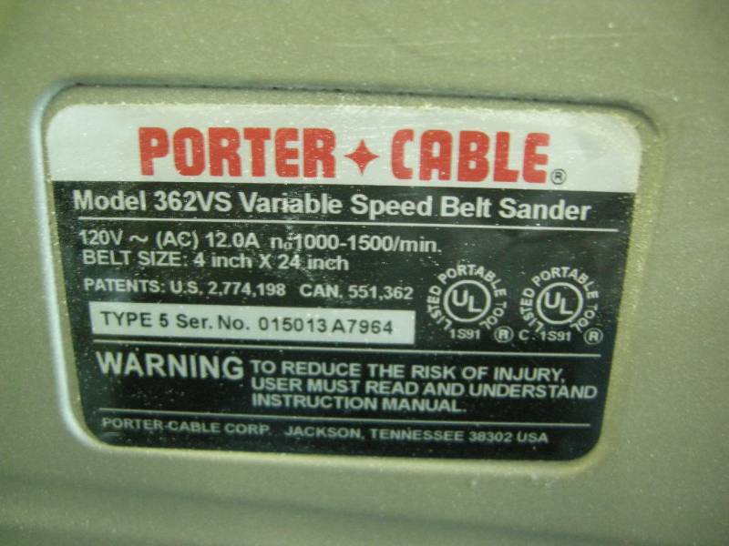 Porter on sale cable 362vs