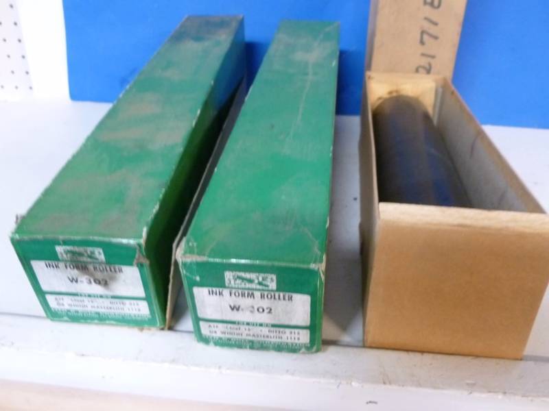 lot 57 image: Vintage Printing Press Ink Rollers