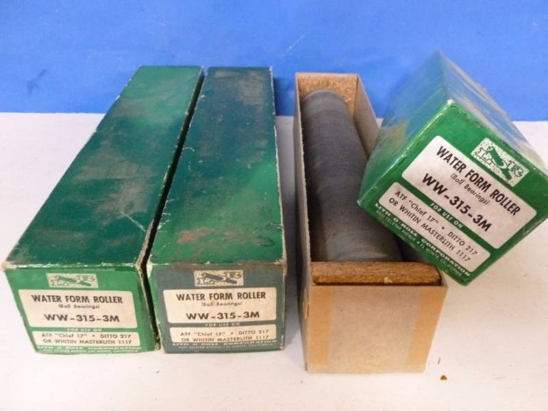 lot 58 image: Vintage Printing Press Ink Rollers
