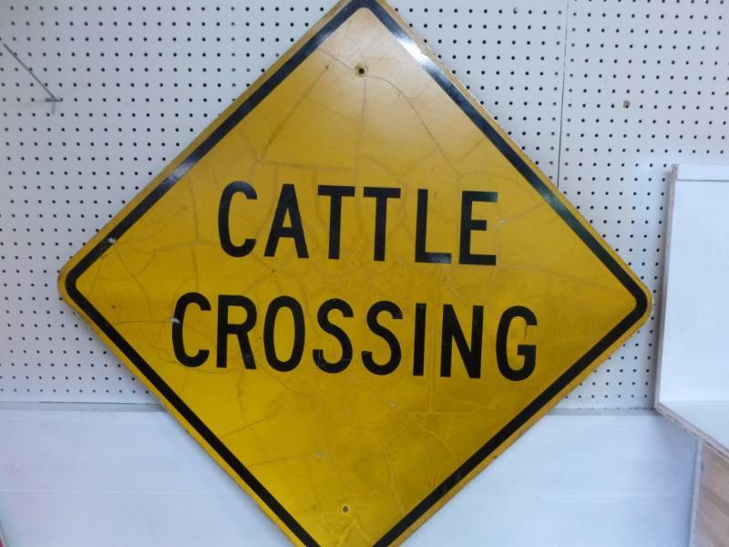 lot 112 image: Vintage Road Sign