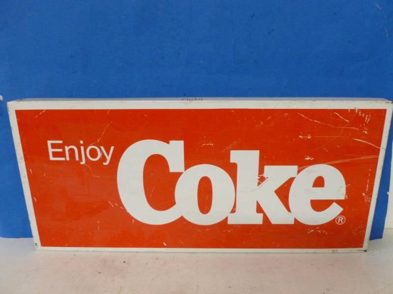 lot 113 image: Vintage Coca-Cola Sign