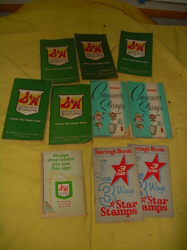 VINTAGE GREEN STAMP BOOKS , CONSUMER , STAR