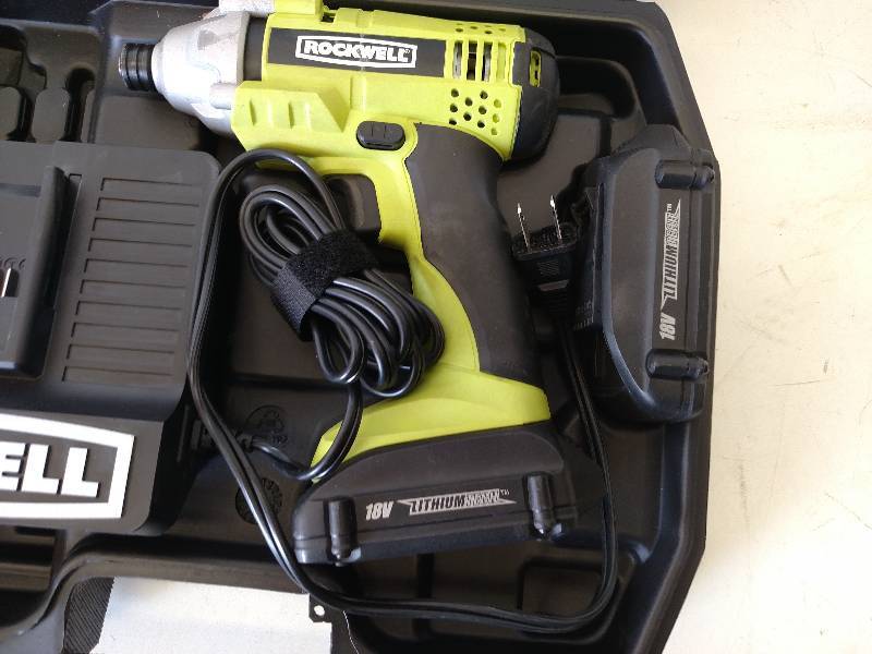 lot 73 image: Rockwell 18 Volt Lithium Cordless 1...