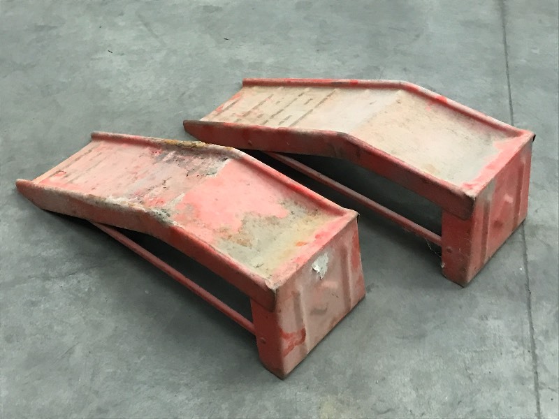 lot 37 image: Set Of Steel Car Ramps ...