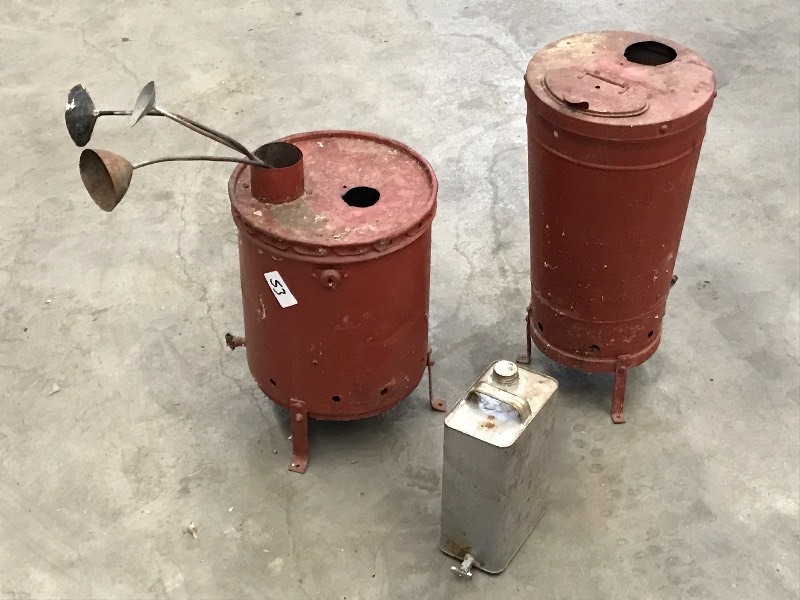 lot 53 image: Lot Of (1) Vintage Kerosene Heaters...