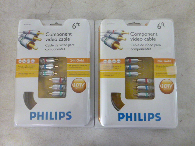 2 Philips Component Video Cable
