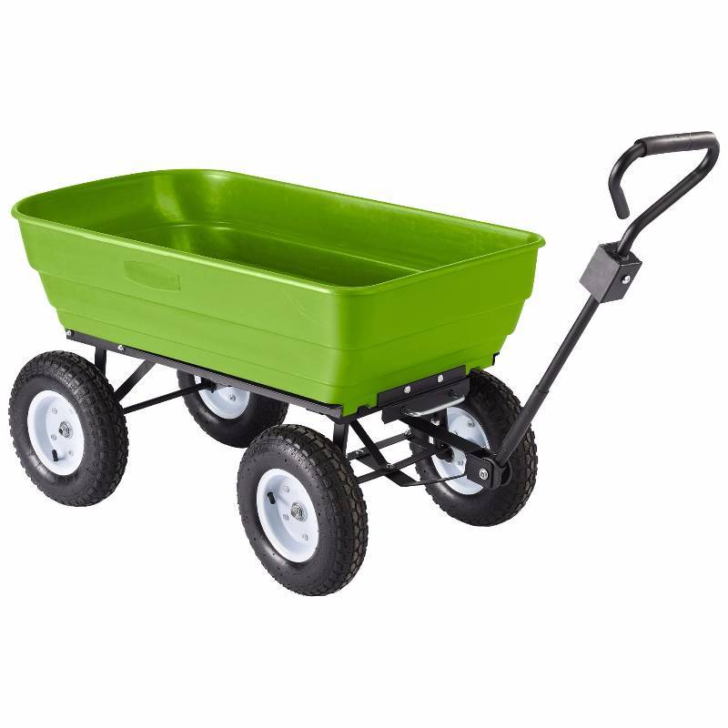 Master Craft Utility Cart with Dump Function - Steel Green 