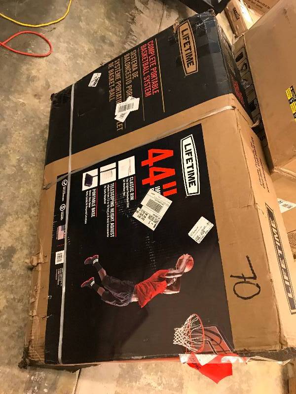 lot 70 image: Lifetime Portable Basketball System - Black