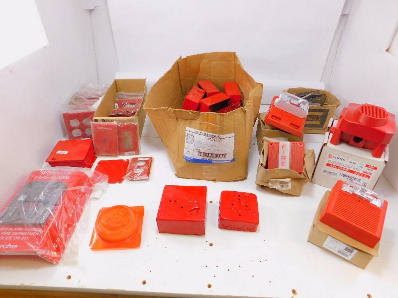 lot 38 image: Lot of Red Commercial Electrical Supplies
