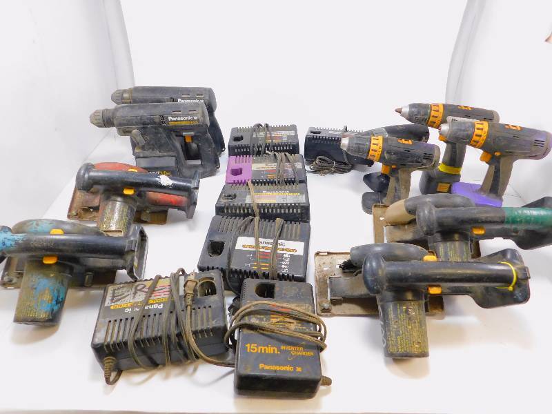 lot 49 image: Lot of Panasonic Cordless Power Tools