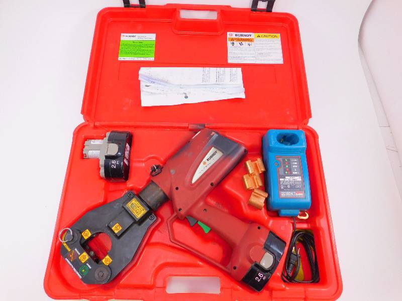 lot 78 image: Burndy Battery Operated 4 Point Crimping Tool