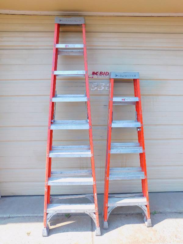 lot 80 image: 8 Louisville Ladder and 6 Louisville Ladder