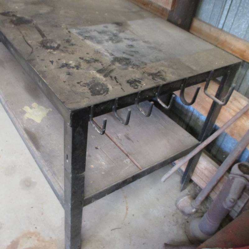 lot 30 image: Metal Work Table