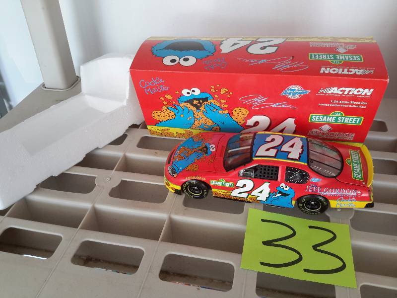 lot 33 image: Jeff Gordon No 24, Sesame StreetCookie Monster Stock Car
