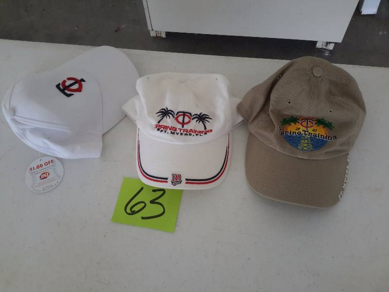 lot 63 image: Spring Training Caps